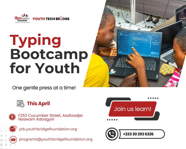 Youth Bridge Foundation - Digital Training-- Youth Tech Bridge- Typing bootcamp